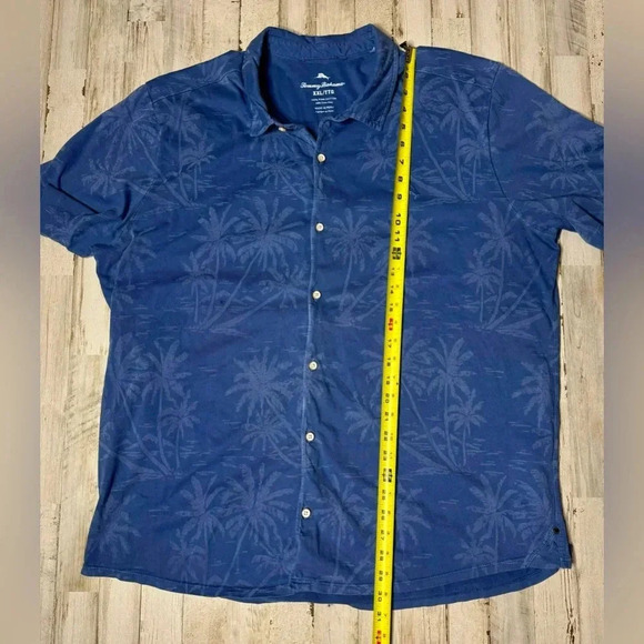 Vintage Tommy Bahama Blue Hawaiian Palm Trees Tropical XXL - Picture 6 of 9
